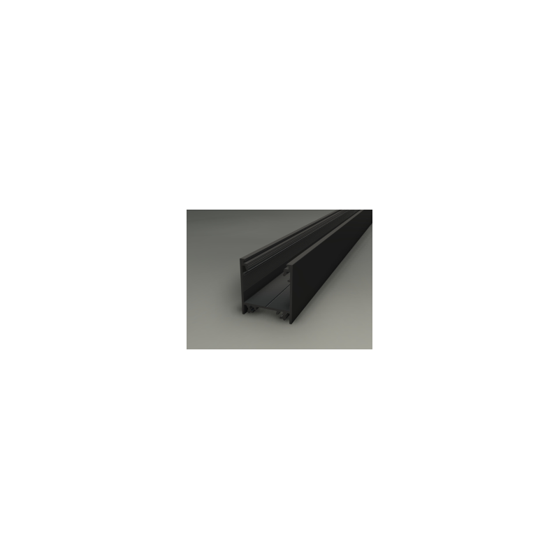 3m LED juostos profilis LINEA20, juodas, anoduotas