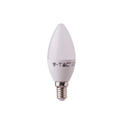 5,5W LED lemputė Е14  V-TAC, žvakės forma, CRI95, 2700K (šiltai balta)