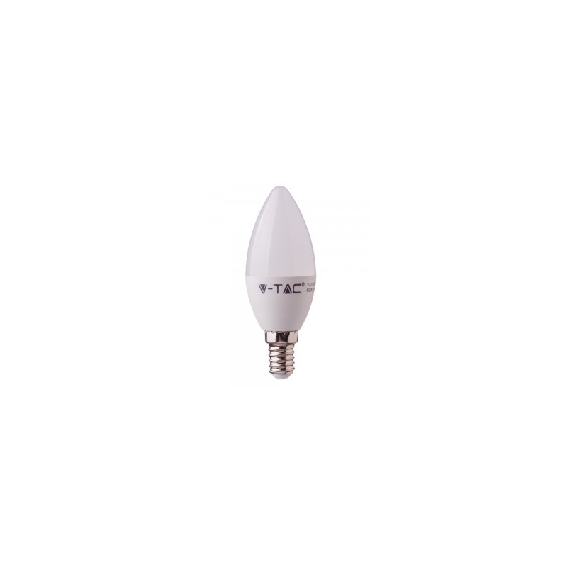 5,5W LED lemputė Е14  V-TAC, žvakės forma, CRI95, 2700K (šiltai balta)
