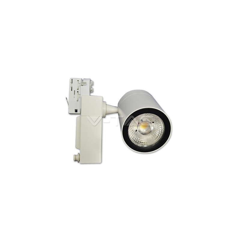35W LED šviestuvas ant bėgelio V-TAC, baltu korpusu, (4500K) dienos šviesa