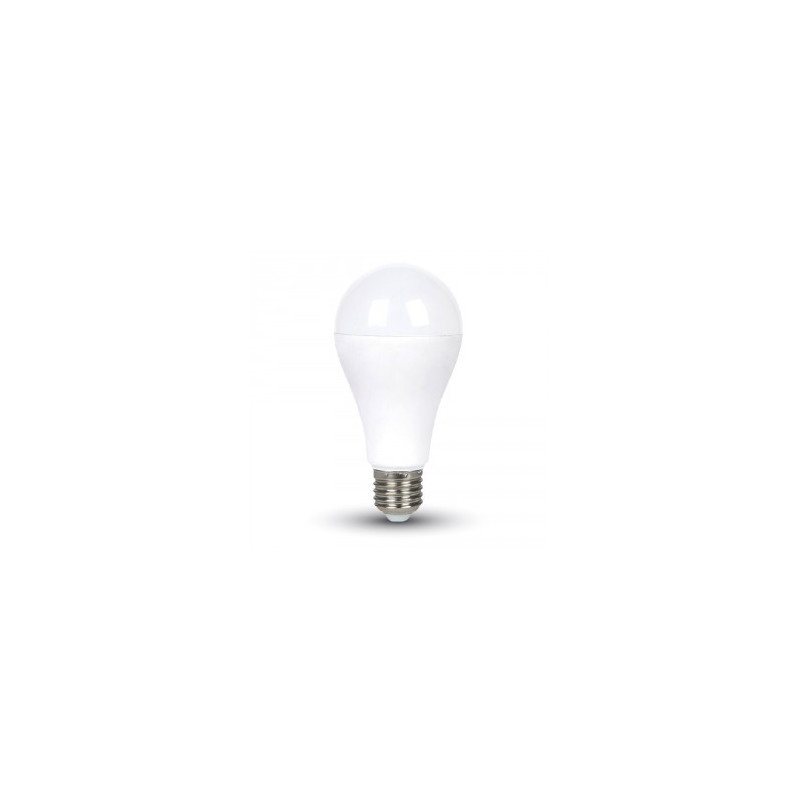 17W LED lemputė V-TAC, A65,  E27, termoplastinė, (4000K) dienos šviesa.
