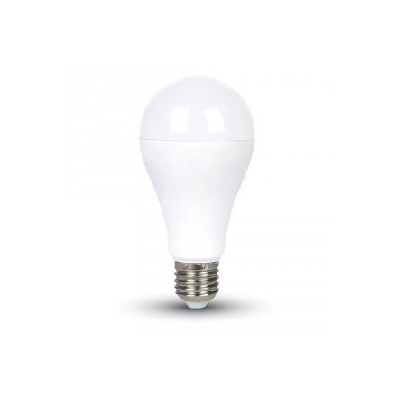 17W LED lemputė V-TAC, A65, E27,  termoplastinė, (6400K) šaltai balta.