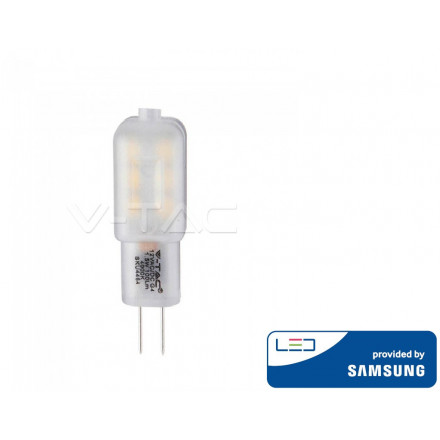 1.5W LED lemputė V-TAC, 12V, G4, 4000K (natūraliai balta), SAMSUNG LED chip